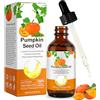 Vinimay Pumpkin Seed Oil for Hair Olio Semi di Zucca Capelli 60ml, 100% Puro Olio di Semi di Zucca Biologico, Spremuto a Freddo, Olio per Massaggi Aromaterapici, Ripara Capelli Danneggiati per Uomini