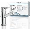 SCHÜTTE Miscelatore per lavabo a bassa pressione SCHÜTTE CORNWALL 79101, miscelatore per bagno, miscelatore monocomando con scarico a scomparsa, cromo