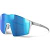 Julbo Edge Occhiali da Sole, Argento Lucido/Bianco Opaco, Taglia Unica Unisex-Adulto