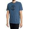 Timberland T-Shirt da Uomo con Logo Ad Albero Kennebec River Blu Taglia XXL cod A2C2R288