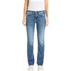 Replay New Luz Bootcut Jeans, 009 Blu Medio, 26W x 30L Donna