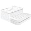 WIBIMEN Stampo rotondo per cubetti di ghiaccio, 2,5 cm x 66 pezzi, per congelatore con contenitore, mini stampo per cubetti di ghiaccio, gelato, tè e caffè (bianco)