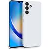 MyGadget Cover per Samsung Galaxy A34 5G - Custodia in Silicone Morbido a Doppio Strato - Case con Protezione Fotocamera & Fodera Interna Antigraffio - Bianco