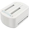 ISHEEP Dual Bay Hard Disk Dock per 2.5&3.5 SATA HDD SSD, Supporta Schede SD CF USB 3.0 e Funzione di Clonazione Docking Station per Dischi Rigidi.K3062CR