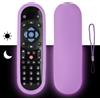 CTRLBETTER Custodia Telecomando in Silicone Compatibile Con Sky Q TV Box Telecomando Copertura Protettiva Antiurto Con un Cordino(Viola Fluorescente)