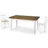 Mar.c.a. Design - Tavolo Allungabile Sala da Pranzo o Cucina, in Legno di Pioppo con Gambe Tornite, Stile Classico Arte Povera, Made in Italy