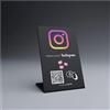 popup Espositore per Followers NFC PVC per aumentare Followers su Instagram | Compatibile con Android e IOS| (Nero)