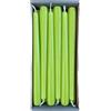 Nordring - Set di 12 candele coniche 2,3 x 25 cm, colore limone - Certificate RAL, senza gocce e a bassa emissione di fumo, durata di combustione di circa 8 ore - Decorazione per tavolo e candelabro