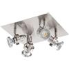 Eglo TUKON 3 Binario da soffitto 3.3 W, Argento