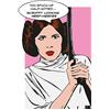 Komar Star Wars Classic Comic Quote Leia - Dimensioni: 50 x 70 cm - Poster da parete (senza cornice)