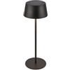 BRILONER - Lampada da tavolo LED senza fili IP44 con touch, CCT, dimmerabile, solare, lampada da comodino, lampada da scrivania senza fili, lampada da scrivania ricaricabile, 11,5x32 cm, nero