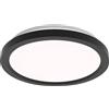 Philips LED Plafoniera con telecomando, Rotonda, 30 cm, luce bianca dimmerabile, senza sfarfallio o abbagliamento, design moderno, Nera
