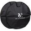 VeloChampion Borsa Porta Ruota Bici Impermeabile | Mountain bike, bici da corsa o gravel | 650b, 700c, custodia da viaggio per il trasporto di ruote da 26, 27,5 e 29 (Nero, 73cm (Strada) x2)