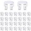 Gosknor 30 Pezzi Clip per Rete da Calcio, 3,2x3 cm ABS Clip di Collegamento Rete Clip di Blocco Rete Attacco Rete Porta da Calcio per Parco Giochi Stadio Allenamento Sportivo