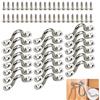 KARELLS 20 Pezzi Cinghie a Occhiello in Acciaio Inox, 4mm Placca Occhiello Eye Piastra in Acciaio Inox, con Pcchiello con 40 Vite, per Kayak Canoa, Kayak Canoe Rigging