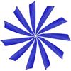 YELARXI Pinne per tiro con l'arco di tacchino con piume, 7,6 cm, ala sinistra, adatte per caccia e tiro con l'arco, taglio scudo (25 pezzi, blu scuro)