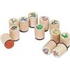 Ameisenkeks® 6 timbri con animali selvatici, set di 6 timbri, diversi motivi, in legno