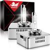 WinPower D5S Xenon Lampada 35W 6000K HID Auto Fari Lampadine Bianca Base Metallica Completa Lampadina 12 V Ricambio Kit, 2 Pezzi