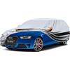 Holthly Telo Copriauto da Esterno Station wagon,Holthly 10 Strati,Copri Auto Felpato 100% Impermeabile,Copertura Antipolvere Antigraffio,per Audi A4 Avant,Volvo V60,BMW Serie 3 Touring.Argenteo.