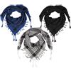 LOVARZI Set 2 Sciarpe Arabe Uomo - Shemagh Rossa e Bianco/Nera - Kefiah Palestinese Cotone - Sciarpa Deserto Militare