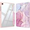 FINTIE Custodia per Samsung Galaxy Tab A9+ 11 Pollici 2023, Antiurto Sottile Case Posteriore Trasparente Cover con Auto Sveglia/Sonno per Tab A9 Plus (SM-X210/X216/X218), Glorious Marble
