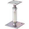 Alberts 212391 Staffa portapalo | regolabile in altezza, da avvitare | zincato galvanico, con strato spesso passivato | altezza 150 - 190 mm