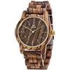 LeeEv Orologi in legno Uwood Series 40 mm Unisex Orologio in legno naturale fatto a mano con confezione regalo e fascia regolabile