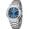 RollsTimi Orologio automatico da uomo in acciaio inox zaffiro 100 metri di resistenza all'acqua Movimento a carica automatica ST16.