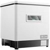 DHQCQL Mini lavastoviglie da tavolo, 800 W, con serbatoio d'acqua da 12 l, lavastoviglie da tavolo con 3 programmi di lavaggio per appartamenti, dormitori, camper, 42 x 38,5 x 46,5 cm