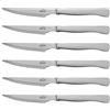 LACOR - 38241 - Set di coltelli monoblocco, Filo seghettato, Acciaio inox, 6 pezzi, 22 cm, Impugnatura ergonomica