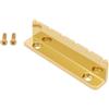 LT Easiyl Capotasto Scanalato In Metallo Per Chitarra A 6 Corde Compatibile Con Lap Steel Chitarra Compatibile Con Acustica Chitarra Oro