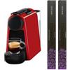 Nespresso Essenza Mini EN85.R, Macchina da caffè di De'Longhi, Sistema Capsule Original, Serbatoio acqua 0.6L, Ruby Red con 20 Capsule Original Firenze Arpeggio