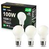 DiCUNO Lampadina LED E27 UltraEfficient Classe A, 7.3W=100W, 4000K, 3 Pezzi