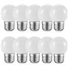 WULUN 2 W E27 G45 LED luce bianca calda, 200 lumens, catena luminosa impermeabile per interni ed esterni, decorazione per feste, AC 220-240 V, 10 pezzi