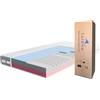TULENA NOX - Materasso 90 x 190 cm, in schiuma comfort media, H3 + H4 Basic, 18 cm, con materasso reversibile, rivestimento antibatterico con chiusura lampo