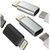 Kefiany Micro USB dado a Lightning, adattatore maschio (3 confezioni) da Android a iPhone, cavo di ricarica per 14 13 12 11 Pro Max Mini 7 8 Plus X Xs Xr SE Ipad