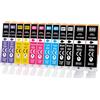 Yowell 12x 580XL 581XL Cartucce per Canon PGI-580 CLI-581 Multipack 581 Pb per Canon TS8350 TS8351 TS8352 TS8150 TS8151 TS8250 TS8251 TS8252 TS9150