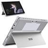 MoKo Cover compatibile con Microsoft Surface Pro 7 / Pro 6/Pro 5/Pro 2017/Pro 4/Pro LTE, custodia protettiva robusta tutto in uno con portapenne, cinturino compatibile con tastiera QWERTY - grigio
