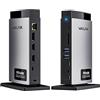 WAVLINK Laptop Docking Station USB C Triplo Display (Singolo 8K/Doppio 4K), 125W PD3.1 Pass-through, per Windows e MacBook M1/M2/M3/M4 (Modalità Specchio), 2 HDMI, DP, Ethernet, SD/TF