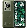FOSSiBOT F112 Pro 5G Rugged Phone Smartphone all'aperto 6.88''HD+ 120Hz, Android 14 OS, 24GB+256GB+1TB 7150mAh/18W, 50MP+16MP Doppia slot SIM, Face ID, OTG, GPS, NFC,IP68/69K