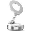 MSXTTLY Supporto Magnetico Cellulare Auto, Vmag-S1 Magnete Super 360° Rotazione Pieghevole, Supporto Telefono Auto per Magsafe con iPhone 17 Pro MAX-12 e Android, Bianco