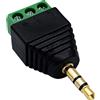 CABLEPELADO Connettore jack 3,5 mm maschio | Connettore audio | Connettore TRS | collegamento viti terminale | Compatibile con PS5/PS4, Caschi, Altoparlante, PC, Mobile | Nero | 3,5 mm Maschio