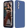 ISOI - Cover per Samsung Galaxy A34 5G, Custodia Morbida in Silicone Liquido, Protezione Completa Antiurto Ultra Sottile per il Corpo - Blu