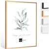 Bildershop-24 Cornice portafoto Milano in alluminio, 29,7 x 42 cm (DIN A3), colore Anodizzato oro
