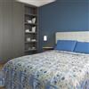 Home Tresor - Trapuntino Mezza Stagione Copriletto Trapuntato Imbottito Primaverile Estivo Autunnale Trapunta Leggera - Singolo 170x250 cm, 5 Nicole Azzurro