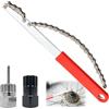 Aurobest 3 Pezzi Kit Attrezzi Riparazione Bici per Ruote Libere Cassetta velocità 6 7 8 9 10 11, Set Strumento Frusta Catena Bicicletta, Chiave Pacco Pignoni, Estrattore Pedivella Ruota Libera