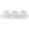 Holst Porzellan FD 131 LK - Set di 4 pezzi in porcellana, motivo: testa di leone, colore: Bianco