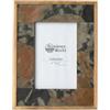 Romimex Cornice portafoto marrone legno granito 18 x 23 x 3 cm