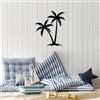 Wallity Hanah Home Elegante accessorio decorativo da parete in metallo nero, 63 x 70 cm, 100% metallo (spessore 1,5 mm), facile da montare, perfetto per l'arredamento moderno della casa