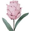 DRW Set di 6 Fiori Artificiali in Schiuma Eva e Carta Viola, 65 cm, Violetto, Medidas: 65cm